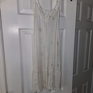 Elegant White Lace Slip Dress